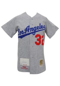 1963 Sandy Koufax Los Angeles Dodgers Autographed LE Jersey