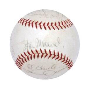 1963 St. Louis Cardinals Team Autographed Baseball