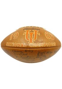 1963 Texas Longhorns “National Champions” Team-Signed Football