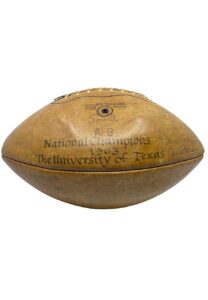 1963 Texas Longhorns Team-Signed Football