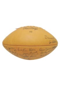 1963 Texas University Team Autographed Football