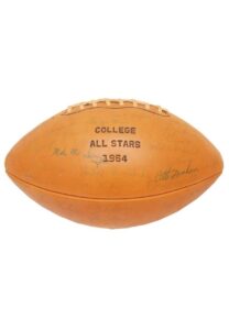 1964 College All Star Team Signed Football