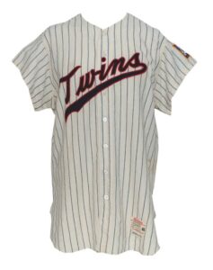 1964 Earl Battey Minnesota Twins Game-Used Flannel Home Jersey with 1966 Pants