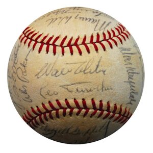 1964 LA Dodgers Team Autographed Baseball