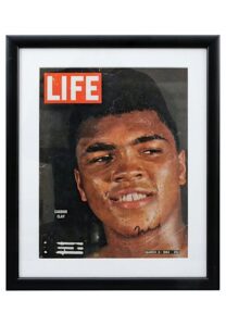 1964 Muhammad Ali Autographed “Life” Oversized Magazine Cover