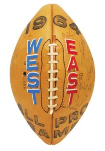 1964 NFL East-West All-Pro Game Multi-Signed Football