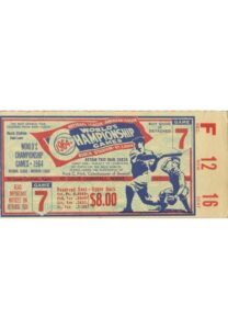 1964 NY Yankees World Series Game Seven Full Ticket