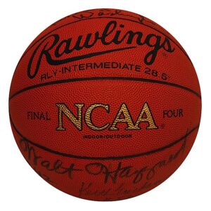 1964 UCLA Team Autographed Basketball with John Wooden