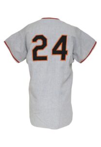 1964 Willie Mays San Francisco Giants Game-Used & Autographed Road Jersey