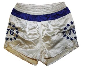 1965-1966 Dave Gambee Philadelphia 76ers Game-Used Home Shorts 