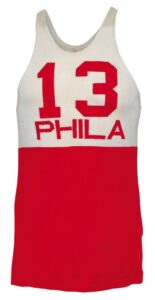 1965-1966 Wilt Chamberlain Philadelphia 76ers Game-Used Home Jersey