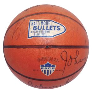 1965-66 Baltimore Bullets Team Autographed Basketball