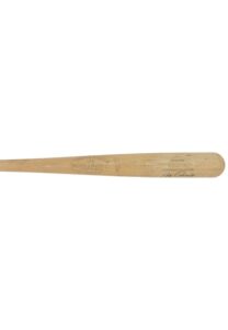 1965-66 Joe Adcock California Angels Game-Used & Autographed Bat