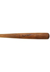 1965-68 Hank Aaron Atlanta/Milwaukee Braves Game-Used & Autographed Bat