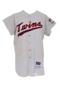 1965 Bobby Allison Minnesota Twins Game-Used Home Flannel Jersey