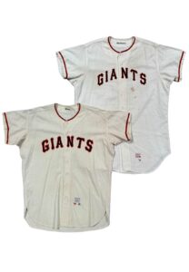 1965 Charlie Fox  & 1970 Wes Westrum SF Giants Coach-Worn Flannel Jerseys