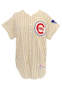 1965 Ernie Broglio Chicago Cubs Game-Used Home Flannel Jersey