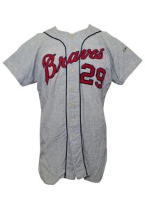 1965 Felipe Alou Milwaukee Braves Game-Used Road Flannel Jersey