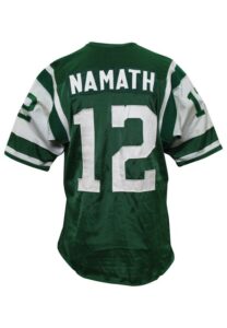 1965 Joe Namath AFL New York Jets Game-Used Durene Rookie Jersey (Multiple Photo-Matches & Graded 10 • Equipment Manager Family LOA)