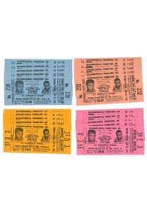 1965 Muhammad Ali vs. Sonny Liston “Phantom Punch” Full Tickets