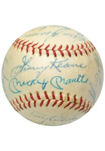 1965 New York Yankees Team-Signed Baseball