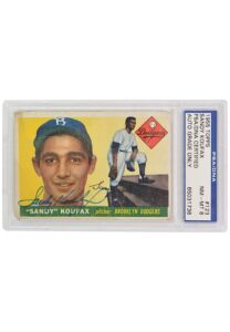 1965 Topps Sandy Koufax Brooklyn Dodgers Rookie Autographed Card