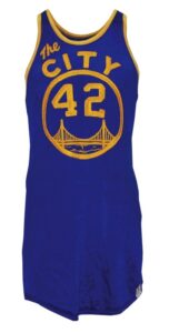 1966-1967 Nate Thurmond San Francisco Warriors Game-Used Road Jersey