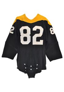 1966-67 John Hilton Pittsburgh Steelers Game-Used “Batman” Durene Jersey