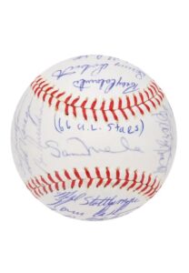 1966 American League All-Stars Multi-Signed Baseball