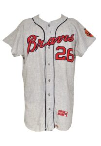 1966 Atlanta Braves Team-Issued Road Flannel Jersey