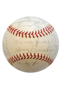 1966 Baltimore Orioles World Championship Team Autographed Baseball