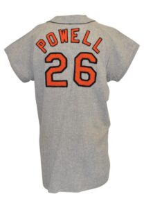 1966 Boog Powell Baltimore Orioles Game-Used Road Flannel Jersey