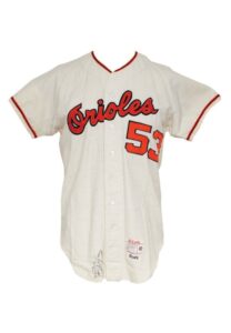 1966 Curt Blefary Baltimore Orioles Game-Used & Autographed Home Flannel Jersey