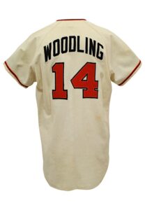 1966 Gene Woodling Baltimore Orioles Coaches-Worn Home Flannel Jersey