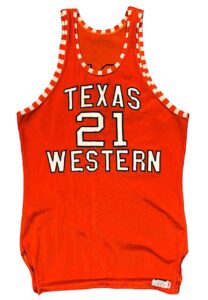 1966 Jerry Armstrong Texas Western Miners NCAA Championship Game-Used Jersey