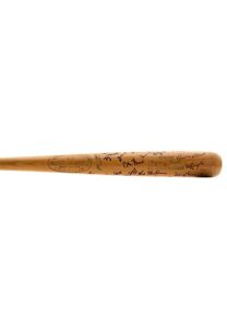 1966 Jerry Grote New York Mets Team-Signed Game Bat