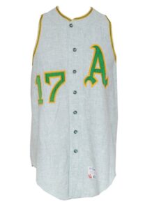 1966 Joe Grzenda Kansas City A’s Game-Used Road Flannel Uniform with Belt