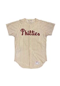 1966 John Herrnstein Philadelphia Phillies Game-Used Pinstripe Flannel Jersey