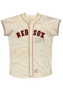 1966 Jose Santiago Boston Red Sox Game-Used & Signed Home Flannel Jersey