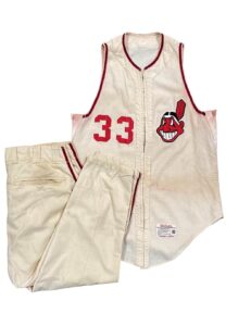 1966 Luis Tiant Cleveland Indians Game-Used Home Uniform