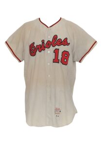 1966 Mike Epstein Baltimore Orioles Game-Used Home Flannel Jersey