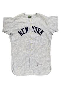 1966 NY Yankees Game-Used Road Jersey