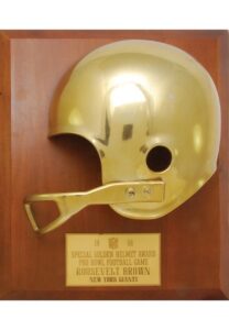 1966 Roosevelt Brown NFL Pro Bowl “Special Golden Helmet Award”