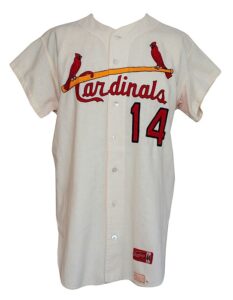 1967 #14 St. Louis Cardinals Game-Used Home Jersey