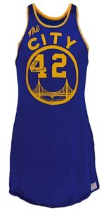 1967-1968 Nate Thurmond Golden State Warriors Game-Used & Autographed Road Jersey