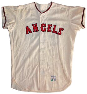 1967 #65 California Angels Spring Training Game-Used Home Flannel Jersey