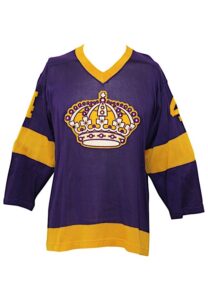 1967-68 Los Angeles Kings Game-Used Road Jersey #4