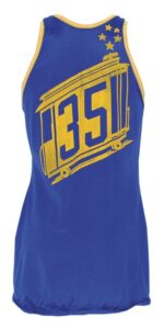 1967-68 Rudy LaRusso San Francisco Warriors Game-Used Road Uniform with Stirrups