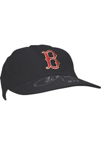 1967-74 Boston Red Sox Game-Used & Autographed Cap Attributed To Carl Yastrzemski