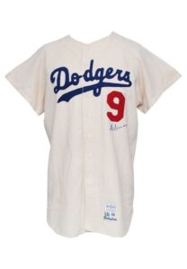 1967 Al Ferrara Los Angeles Dodgers Game-Used & Autographed Home Flannel Jersey & Signed Photo